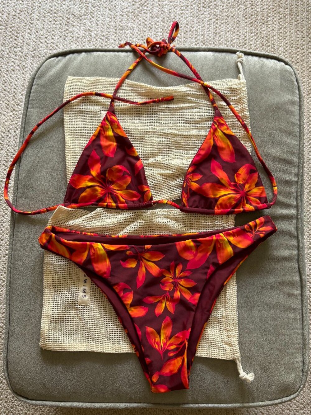 NWOT Leni Swims Sangria Bikini